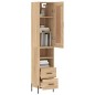 vidaXL Highboard Sonoma-Eiche 34,5x34x180 cm Holzwerkstoff vidaXL Highboard Sonoma-Eiche 34,5x34x180 cm Holzwerkstoff