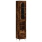 vidaXL Highboard Räuchereiche 34,5x34x180 cm Holzwerkstoff vidaXL Highboard Räuchereiche 34,5x34x180 cm Holzwerkstoff