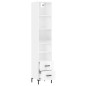 vidaXL Highboard Hochglanz-Weiß 34,5x34x180 cm Holzwerkstoff vidaXL Highboard Hochglanz-Weiß 34,5x34x180 cm Holzwerkstoff