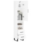 vidaXL Highboard Hochglanz-Weiß 34,5x34x180 cm Holzwerkstoff vidaXL Highboard Hochglanz-Weiß 34,5x34x180 cm Holzwerkstoff