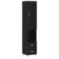 vidaXL Highboard Schwarz 34,5x34x180 cm Holzwerkstoff vidaXL Highboard Schwarz 34,5x34x180 cm Holzwerkstoff