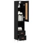 vidaXL Highboard Schwarz 34,5x34x180 cm Holzwerkstoff vidaXL Highboard Schwarz 34,5x34x180 cm Holzwerkstoff