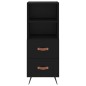 vidaXL Highboard Schwarz 34,5x34x180 cm Holzwerkstoff vidaXL Highboard Schwarz 34,5x34x180 cm Holzwerkstoff