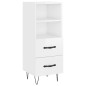 vidaXL Highboard Hochglanz-Weiß 34,5x34x180 cm Holzwerkstoff vidaXL Highboard Hochglanz-Weiß 34,5x34x180 cm Holzwerkstoff