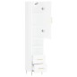 vidaXL Highboard Hochglanz-Weiß 34,5x34x180 cm Holzwerkstoff vidaXL Highboard Hochglanz-Weiß 34,5x34x180 cm Holzwerkstoff