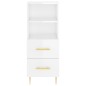 vidaXL Highboard Hochglanz-Weiß 34,5x34x180 cm Holzwerkstoff vidaXL Highboard Hochglanz-Weiß 34,5x34x180 cm Holzwerkstoff
