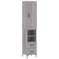 vidaXL Highboard Grau Sonoma 34,5x34x180 cm Holzwerkstoff vidaXL Highboard Grau Sonoma 34,5x34x180 cm Holzwerkstoff