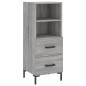 vidaXL Highboard Grau Sonoma 34,5x34x180 cm Holzwerkstoff vidaXL Highboard Grau Sonoma 34,5x34x180 cm Holzwerkstoff