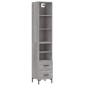vidaXL Highboard Grau Sonoma 34,5x34x180 cm Holzwerkstoff vidaXL Highboard Grau Sonoma 34,5x34x180 cm Holzwerkstoff