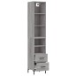 vidaXL Highboard Grau Sonoma 34,5x34x180 cm Holzwerkstoff vidaXL Highboard Grau Sonoma 34,5x34x180 cm Holzwerkstoff
