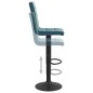 Barhocker 2 Stk. Blau Samt Barhocker 2 Stk. Blau Samt