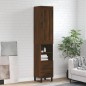 vidaXL Highboard Braun Eichen-Optik 34,5x34x180 cm Holzwerkstoff vidaXL Highboard Braun Eichen-Optik 34,5x34x180 cm Holzwerkstoff