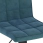 Barhocker 2 Stk. Blau Samt Barhocker 2 Stk. Blau Samt