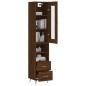 vidaXL Highboard Braun Eichen-Optik 34,5x34x180 cm Holzwerkstoff vidaXL Highboard Braun Eichen-Optik 34,5x34x180 cm Holzwerkstoff