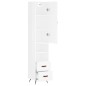 vidaXL Highboard Hochglanz-Weiß 34,5x34x180 cm Holzwerkstoff vidaXL Highboard Hochglanz-Weiß 34,5x34x180 cm Holzwerkstoff