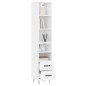 vidaXL Highboard Weiß 34,5x34x180 cm Holzwerkstoff vidaXL Highboard Weiß 34,5x34x180 cm Holzwerkstoff