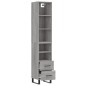 vidaXL Highboard Grau Sonoma 34,5x34x180 cm Holzwerkstoff vidaXL Highboard Grau Sonoma 34,5x34x180 cm Holzwerkstoff