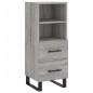 vidaXL Highboard Grau Sonoma 34,5x34x180 cm Holzwerkstoff vidaXL Highboard Grau Sonoma 34,5x34x180 cm Holzwerkstoff