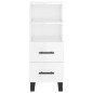 vidaXL Highboard Hochglanz-Weiß 34,5x34x180 cm Holzwerkstoff vidaXL Highboard Hochglanz-Weiß 34,5x34x180 cm Holzwerkstoff