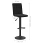 vidaXL Barhocker 2 Stk. Schwarz Samt vidaXL Barhocker 2 Stk. Schwarz Samt