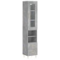 vidaXL Highboard Betongrau 34,5x34x180 cm Holzwerkstoff vidaXL Highboard Betongrau 34,5x34x180 cm Holzwerkstoff