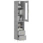vidaXL Highboard Betongrau 34,5x34x180 cm Holzwerkstoff vidaXL Highboard Betongrau 34,5x34x180 cm Holzwerkstoff
