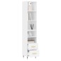 vidaXL Highboard Weiß 34,5x34x180 cm Holzwerkstoff vidaXL Highboard Weiß 34,5x34x180 cm Holzwerkstoff