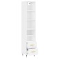 vidaXL Highboard Weiß 34,5x34x180 cm Holzwerkstoff vidaXL Highboard Weiß 34,5x34x180 cm Holzwerkstoff
