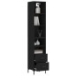 vidaXL Highboard Schwarz 34,5x34x180 cm Holzwerkstoff vidaXL Highboard Schwarz 34,5x34x180 cm Holzwerkstoff