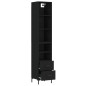 vidaXL Highboard Schwarz 34,5x34x180 cm Holzwerkstoff vidaXL Highboard Schwarz 34,5x34x180 cm Holzwerkstoff