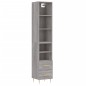 vidaXL Highboard Grau Sonoma 34,5x34x180 cm Holzwerkstoff vidaXL Highboard Grau Sonoma 34,5x34x180 cm Holzwerkstoff