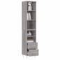 vidaXL Highboard Grau Sonoma 34,5x34x180 cm Holzwerkstoff vidaXL Highboard Grau Sonoma 34,5x34x180 cm Holzwerkstoff
