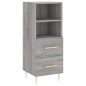 vidaXL Highboard Grau Sonoma 34,5x34x180 cm Holzwerkstoff vidaXL Highboard Grau Sonoma 34,5x34x180 cm Holzwerkstoff