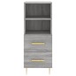 vidaXL Highboard Grau Sonoma 34,5x34x180 cm Holzwerkstoff vidaXL Highboard Grau Sonoma 34,5x34x180 cm Holzwerkstoff