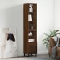 vidaXL Highboard Braun Eichen-Optik 34,5x34x180 cm Holzwerkstoff vidaXL Highboard Braun Eichen-Optik 34,5x34x180 cm Holzwerkstoff