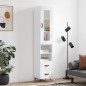 vidaXL Highboard Weiß 34,5x34x180 cm Holzwerkstoff vidaXL Highboard Weiß 34,5x34x180 cm Holzwerkstoff