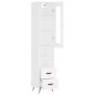 vidaXL Highboard Weiß 34,5x34x180 cm Holzwerkstoff vidaXL Highboard Weiß 34,5x34x180 cm Holzwerkstoff