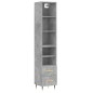 vidaXL Highboard Betongrau 34,5x34x180 cm Holzwerkstoff vidaXL Highboard Betongrau 34,5x34x180 cm Holzwerkstoff