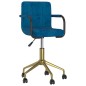 Esszimmerstuhl Drehbar Blau Samt Esszimmerstuhl Drehbar Blau Samt