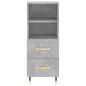 vidaXL Highboard Betongrau 34,5x34x180 cm Holzwerkstoff vidaXL Highboard Betongrau 34,5x34x180 cm Holzwerkstoff