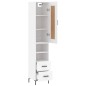 vidaXL Highboard Weiß 34,5x34x180 cm Holzwerkstoff vidaXL Highboard Weiß 34,5x34x180 cm Holzwerkstoff