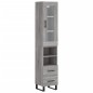 vidaXL Highboard Grau Sonoma 34,5x34x180 cm Holzwerkstoff vidaXL Highboard Grau Sonoma 34,5x34x180 cm Holzwerkstoff
