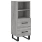 vidaXL Highboard Grau Sonoma 34,5x34x180 cm Holzwerkstoff vidaXL Highboard Grau Sonoma 34,5x34x180 cm Holzwerkstoff
