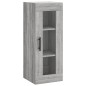 vidaXL Highboard Grau Sonoma 34,5x34x180 cm Holzwerkstoff vidaXL Highboard Grau Sonoma 34,5x34x180 cm Holzwerkstoff