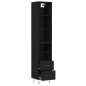 vidaXL Highboard Schwarz 34,5x34x180 cm Holzwerkstoff vidaXL Highboard Schwarz 34,5x34x180 cm Holzwerkstoff
