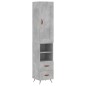 vidaXL Highboard Betongrau 34,5x34x180 cm Holzwerkstoff vidaXL Highboard Betongrau 34,5x34x180 cm Holzwerkstoff