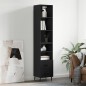 vidaXL Highboard Schwarz 34,5x34x180 cm Holzwerkstoff vidaXL Highboard Schwarz 34,5x34x180 cm Holzwerkstoff