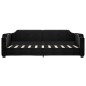 vidaXL Tagesbett Ausziehbar Schwarz 90x190 cm Stoff vidaXL Tagesbett Ausziehbar Schwarz 90x190 cm Stoff