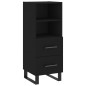 vidaXL Highboard Schwarz 34,5x34x180 cm Holzwerkstoff vidaXL Highboard Schwarz 34,5x34x180 cm Holzwerkstoff