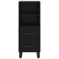 vidaXL Highboard Schwarz 34,5x34x180 cm Holzwerkstoff vidaXL Highboard Schwarz 34,5x34x180 cm Holzwerkstoff